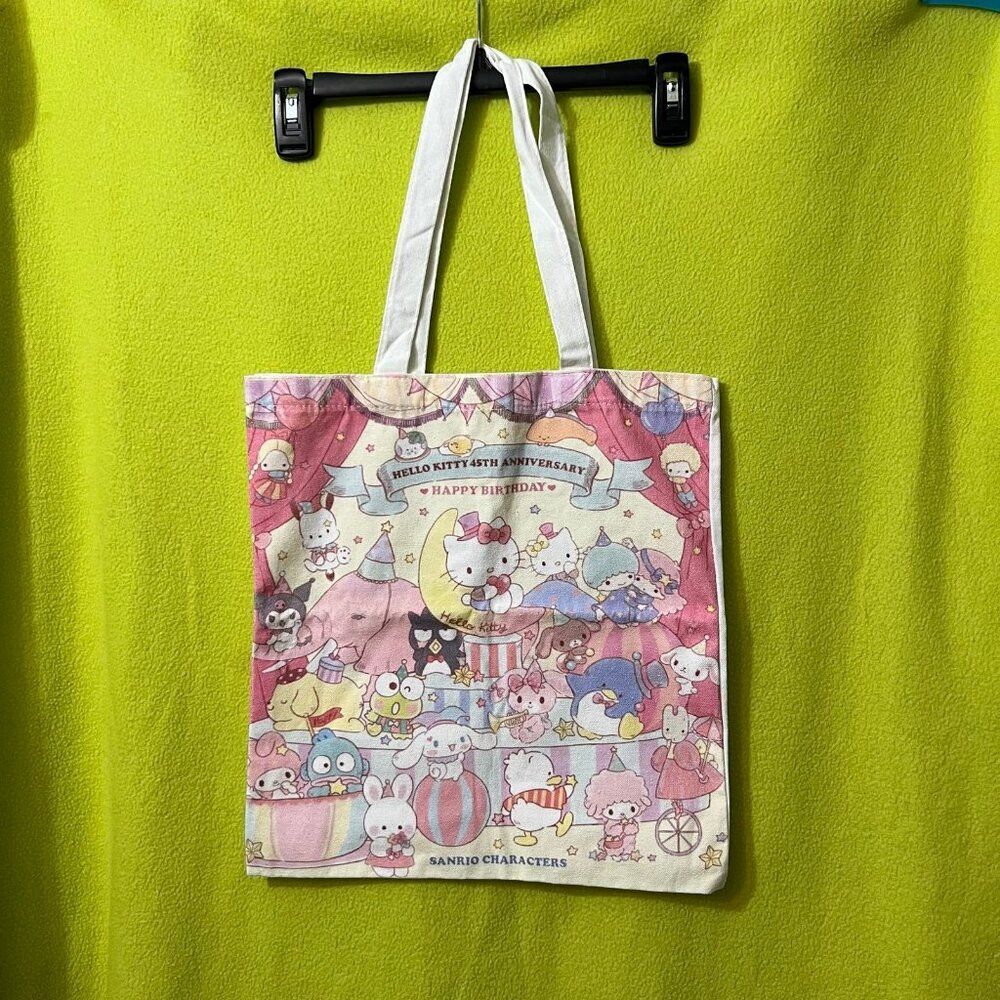 Sanrio Hello Kitty And Friends Canvas Large Shopping Tote Bag